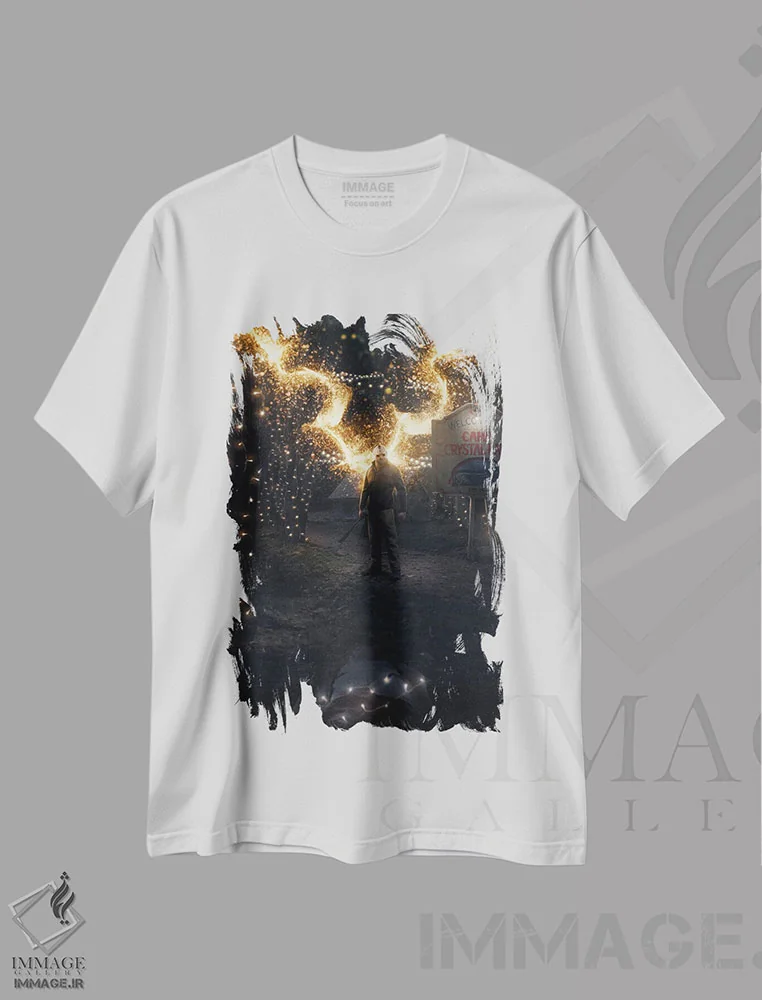 تیشرت سفید طرح دار – تیشرت سینمایی ,جمعه سیزدهم اثر ماریشا بکر immage.ir