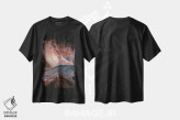 تیشرت مشکی طرح دار – تیشرت هنری ,سرگردان اثر ماریشا بکر فروشگاه ایماژ