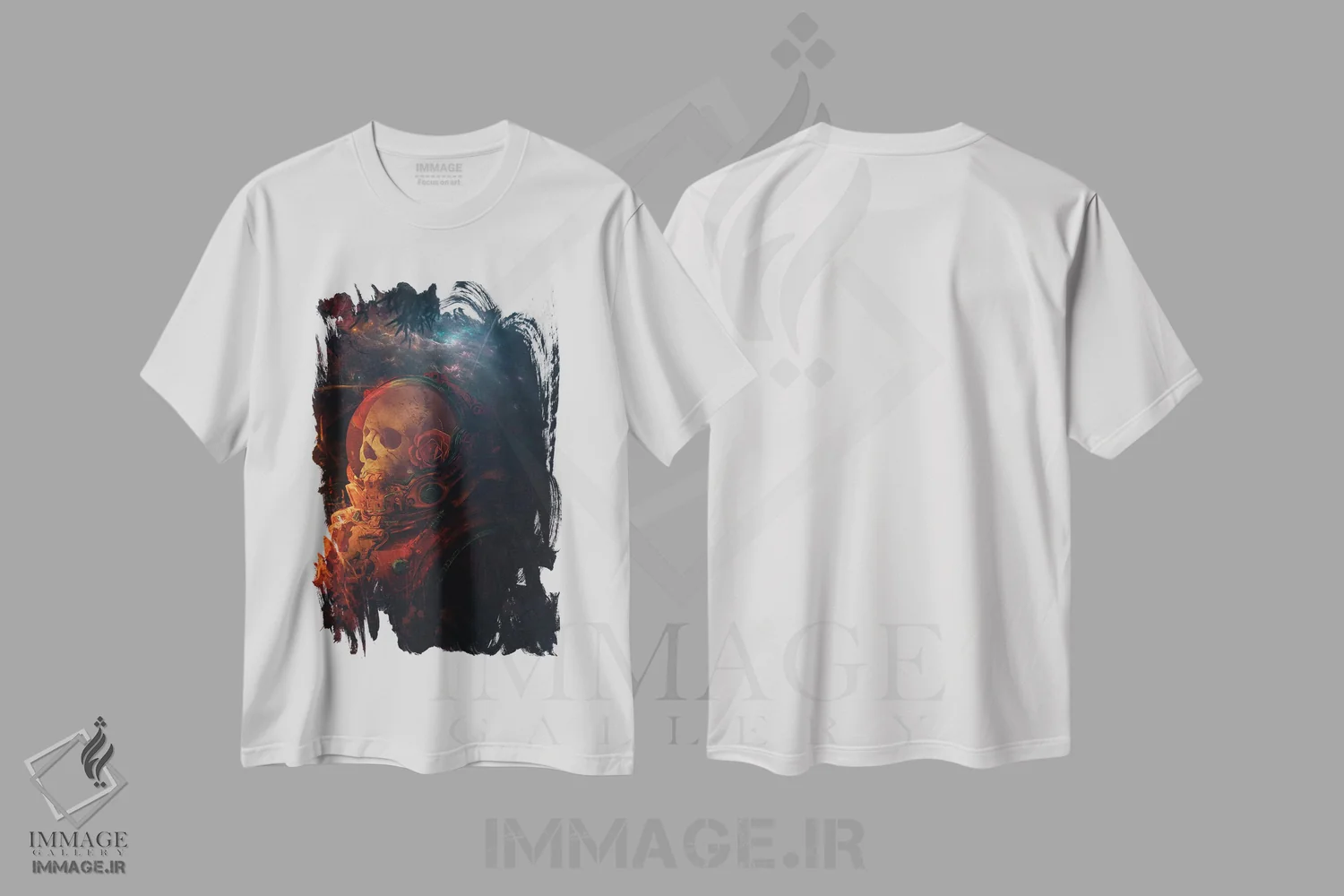 تیشرت سفید طرح دار – تیشرت فضانوردی ,ما هنوز باور داریم اثر ماریشا بکر فروشگاه ایماژ