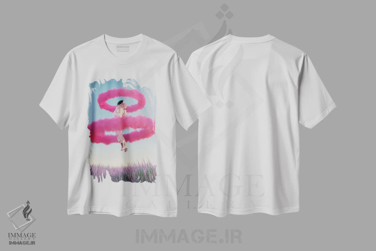 تیشرت سفید طرح دار – تیشرت فانتزی ,ارتفاع اثر ماریشا بکر immage.ir