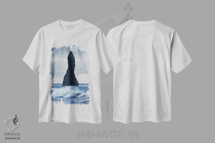 تیشرت سفید طرح دار – تیشرت طبیعت ,ویک اثر مائورو باتیستلی فروشگاه ایماژ