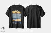 تیشرت مشکی طرح دار – تیشرت طبیعت ,نور غروب اثر مائورو باتیستلی فروشگاه ایماژ