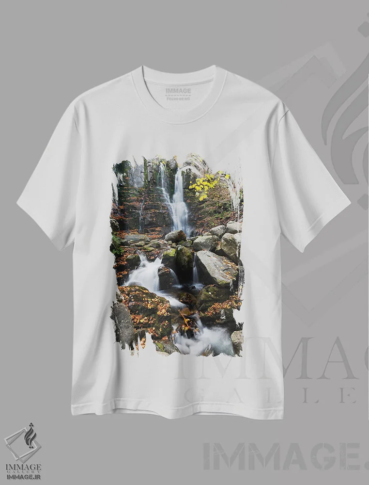 تیشرت سفید طرح دار – تیشرت طبیعت ,داردانیا اثر مائورو باتیستلی فروشگاه ایماژ
