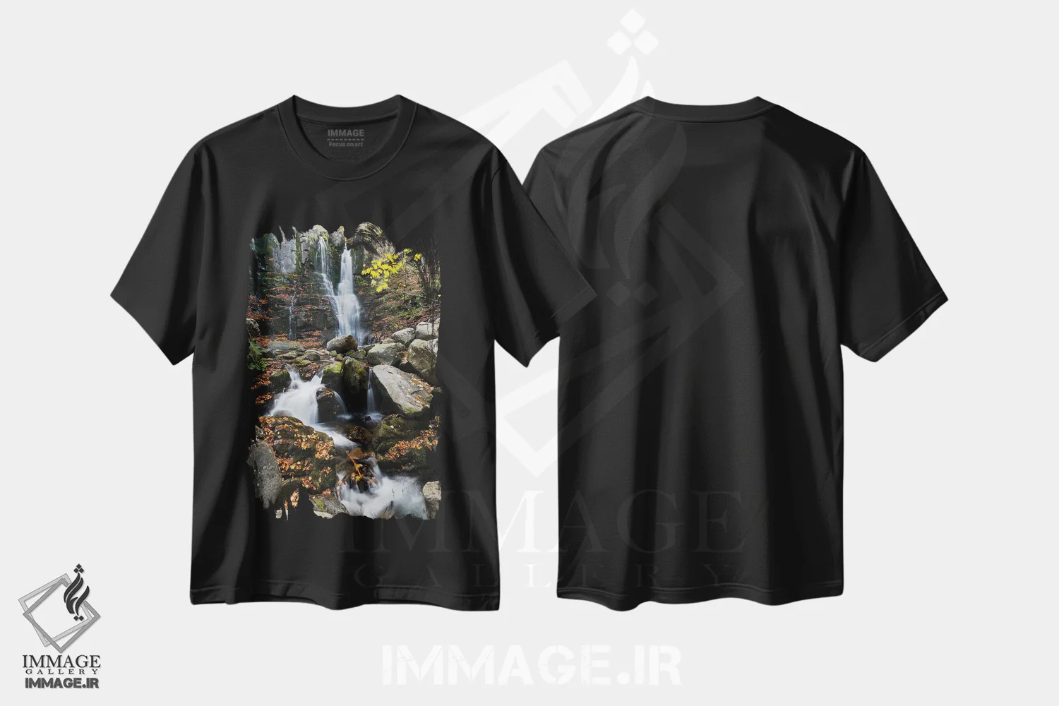 تیشرت مشکی طرح دار – تیشرت طبیعت ,داردانیا اثر مائورو باتیستلی immage.ir