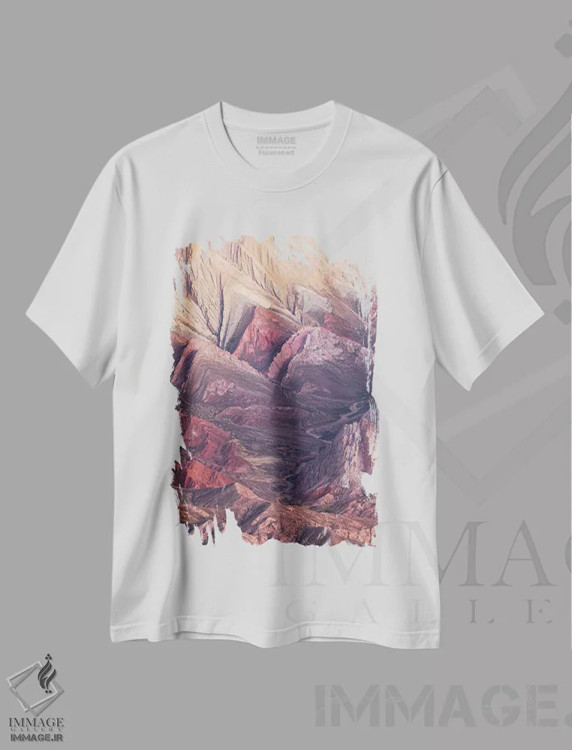 تیشرت سفید طرح دار – تیشرت کوهستانی ,سرزمین پیکان اثر مائورو باتیستلی immage.ir