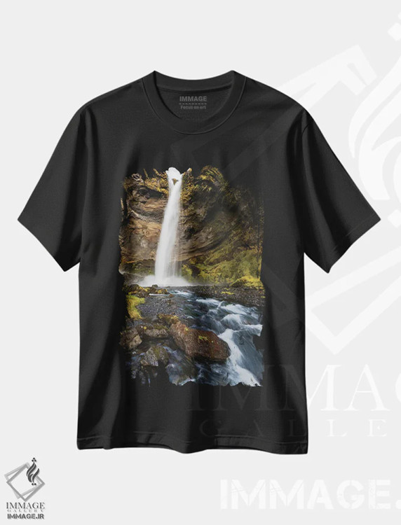 تیشرت مشکی طرح دار – تیشرت طبیعت ,زیبایی پنهان اثر مائورو باتیستلی immage.ir