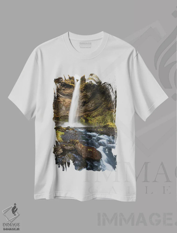 تیشرت سفید طرح دار – تیشرت طبیعت ,زیبایی پنهان اثر مائورو باتیستلی فروشگاه ایماژ