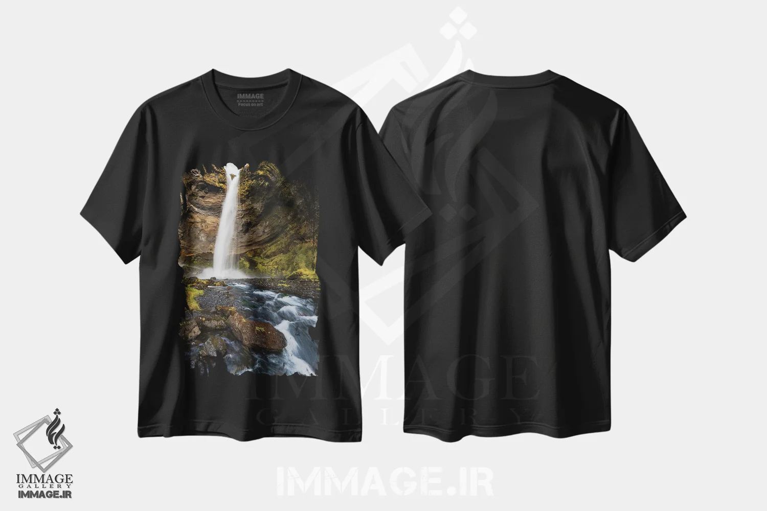تیشرت مشکی طرح دار – تیشرت طبیعت ,زیبایی پنهان اثر مائورو باتیستلی immage.ir