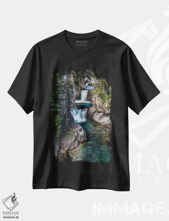 تیشرت مشکی طرح دار – تیشرت طبیعت ,خالص اثر مائورو باتیستلی immage.ir