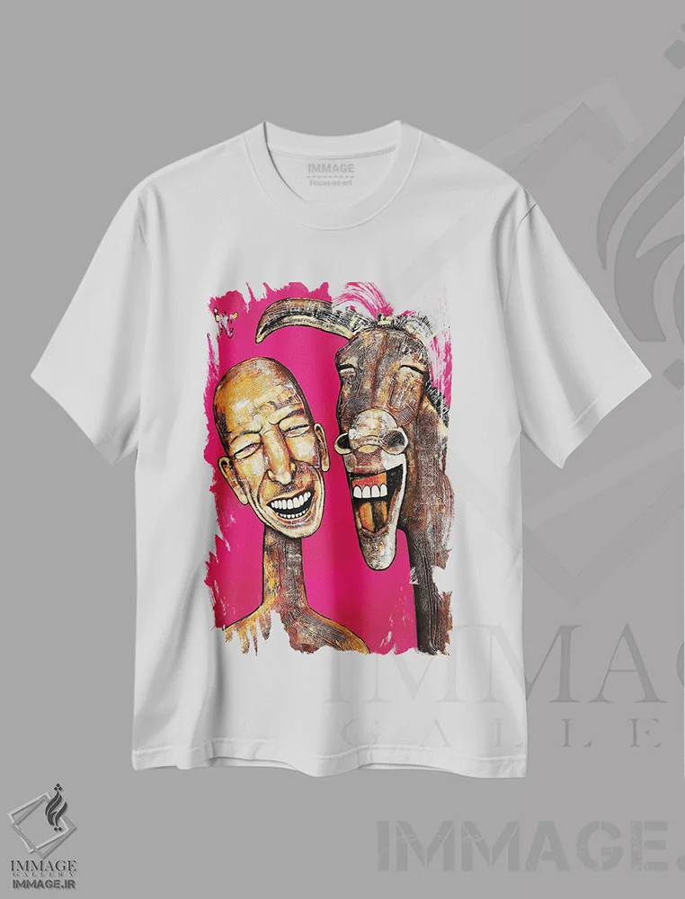 تیشرت سفید طرح دار – تیشرت هنری ,چه دنیای شگفت انگیزی اثر میخائیل بارانوفسکی immage.ir