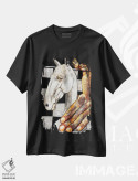 تیشرت مشکی طرح دار – تیشرت هنری ,بازی هایی که مردم انجام می دهند اثر میخائیل بارانوفسکی immage.ir