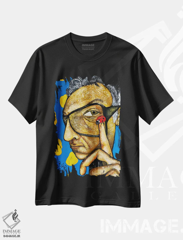تیشرت مشکی طرح دار – تیشرت فانتزی ,موجود عجیب اثر میخائیل بارانوفسکی فروشگاه ایماژ