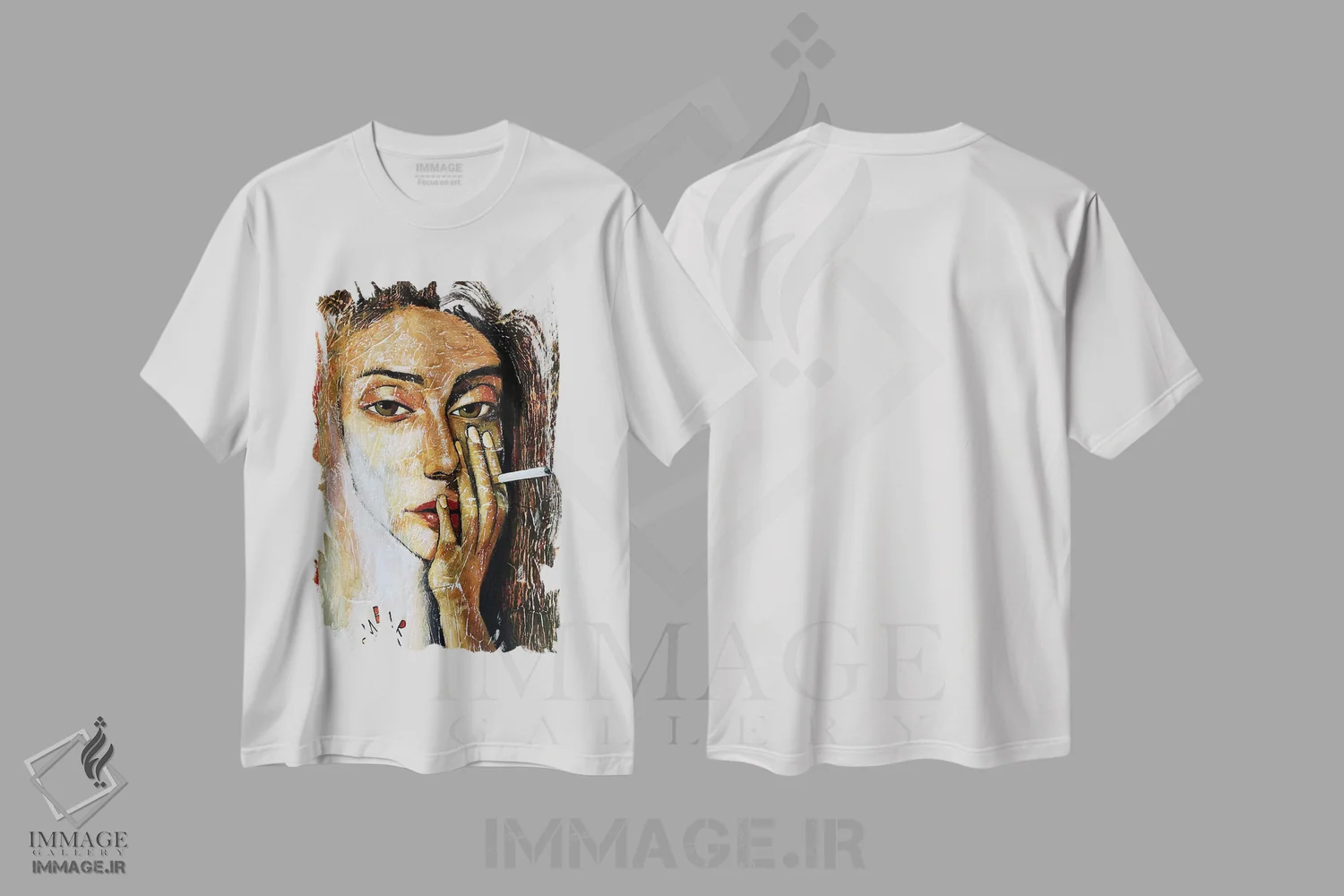 تیشرت سفید طرح دار – تیشرت هنری ,خاطره اثر میخائیل بارانوفسکی فروشگاه ایماژ