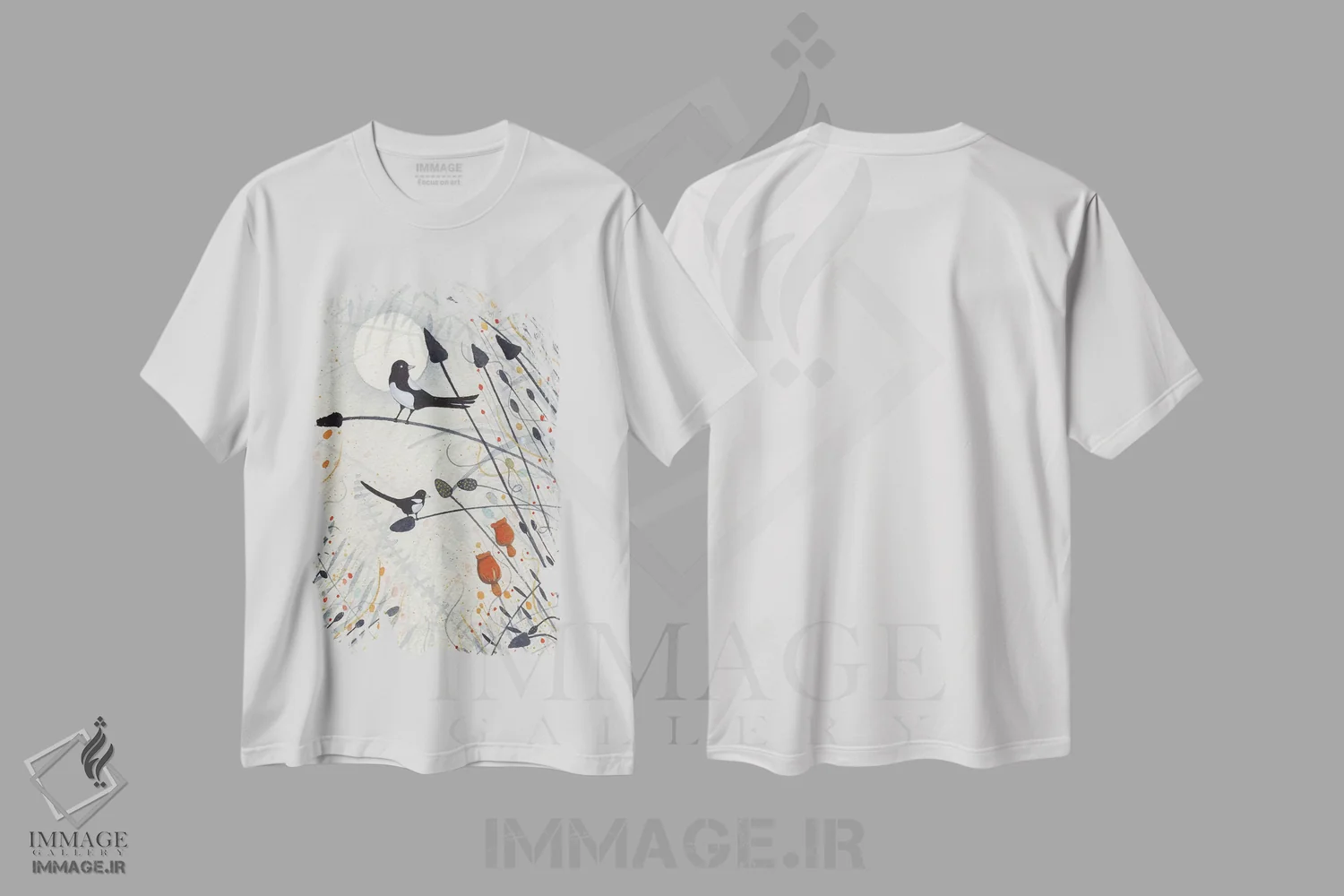 تیشرت سفید طرح دار – تیشرت پاییزی ,دو تا برای شادی اثر میشل کمپل immage.ir