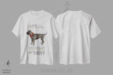 تیشرت سفید طرح دار – تیشرت اسپرت ,ویژگی های سگ تریر بول استفوردشایر اثر میشل کمپل فروشگاه ایماژ