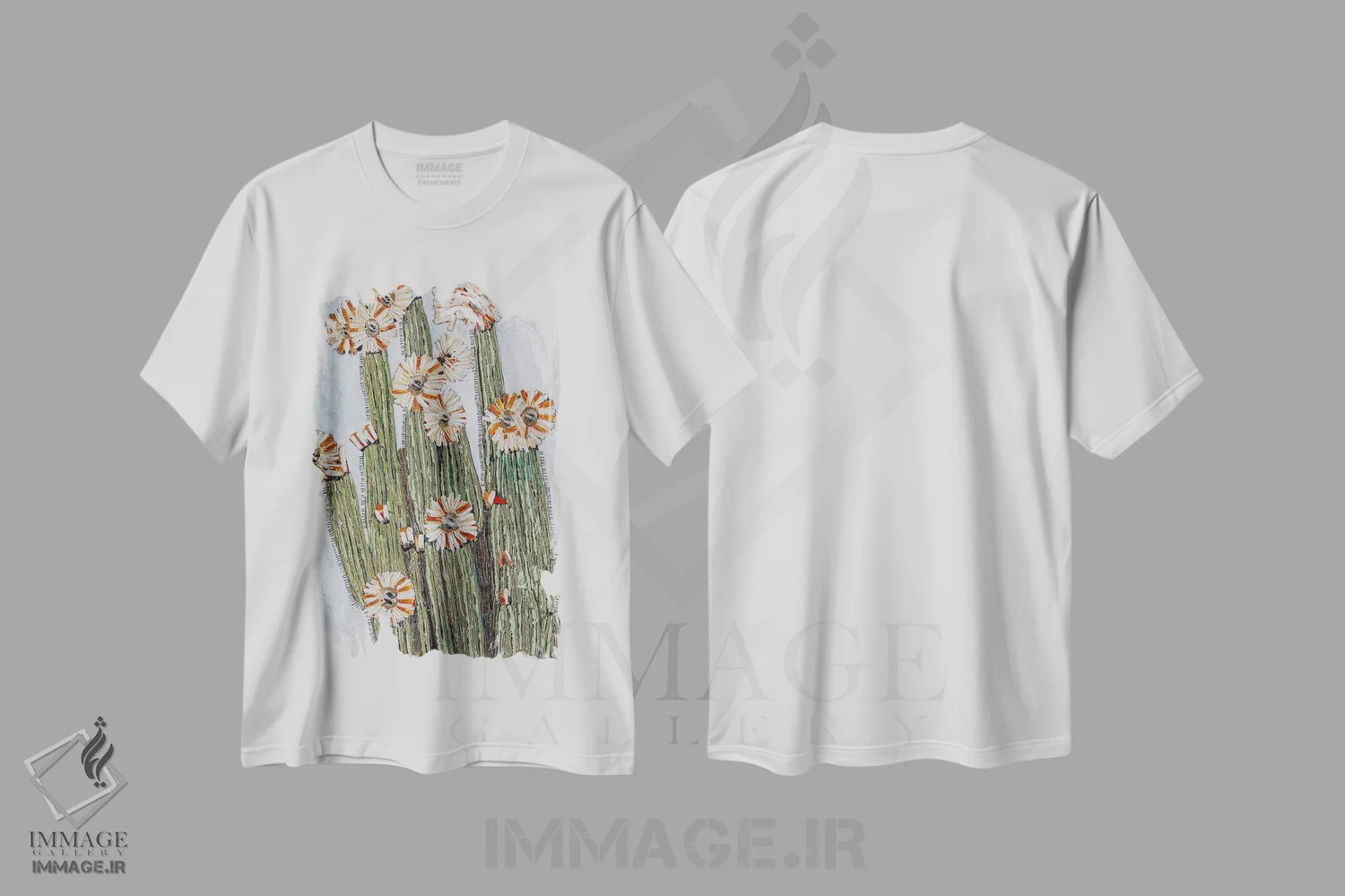 تیشرت سفید طرح دار – تیشرت طبیعت ,سلبریتی نوظهور اثر ماچیارولی immage.ir