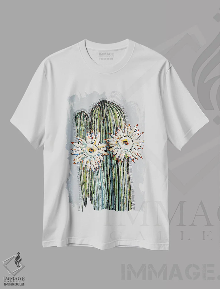 تیشرت سفید طرح دار – تیشرت گلدار ,شکوفه توسکانی اثر ماچیارولی فروشگاه ایماژ