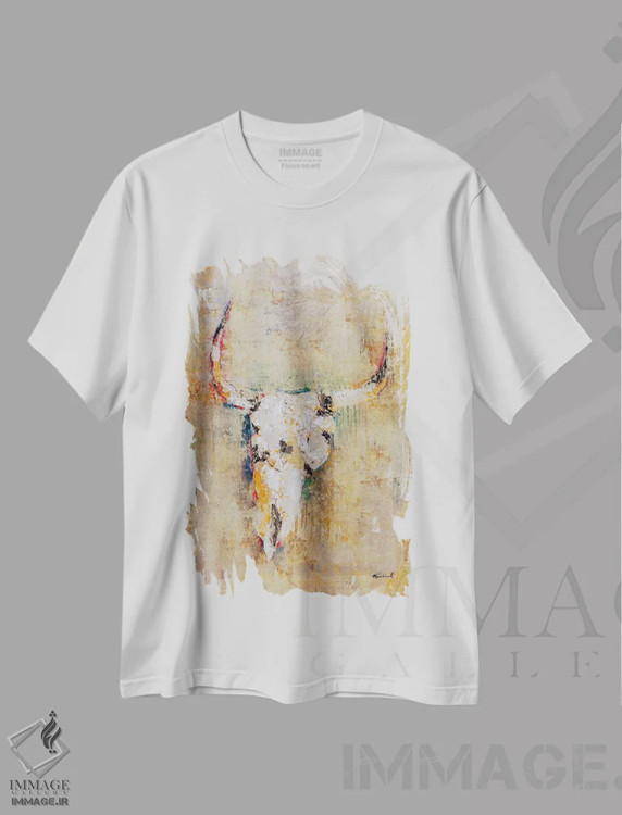 تیشرت سفید طرح دار – تیشرت حیوانات ,نشانه اثر ماچیارولی فروشگاه ایماژ