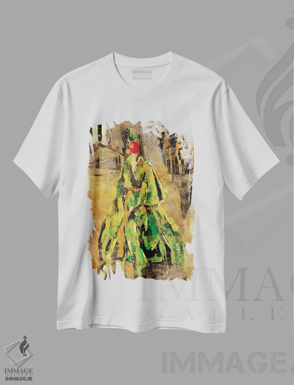 تیشرت سفید طرح دار – تیشرت مد زنانه ,اسکارلت اثر ماچیارولی immage.ir