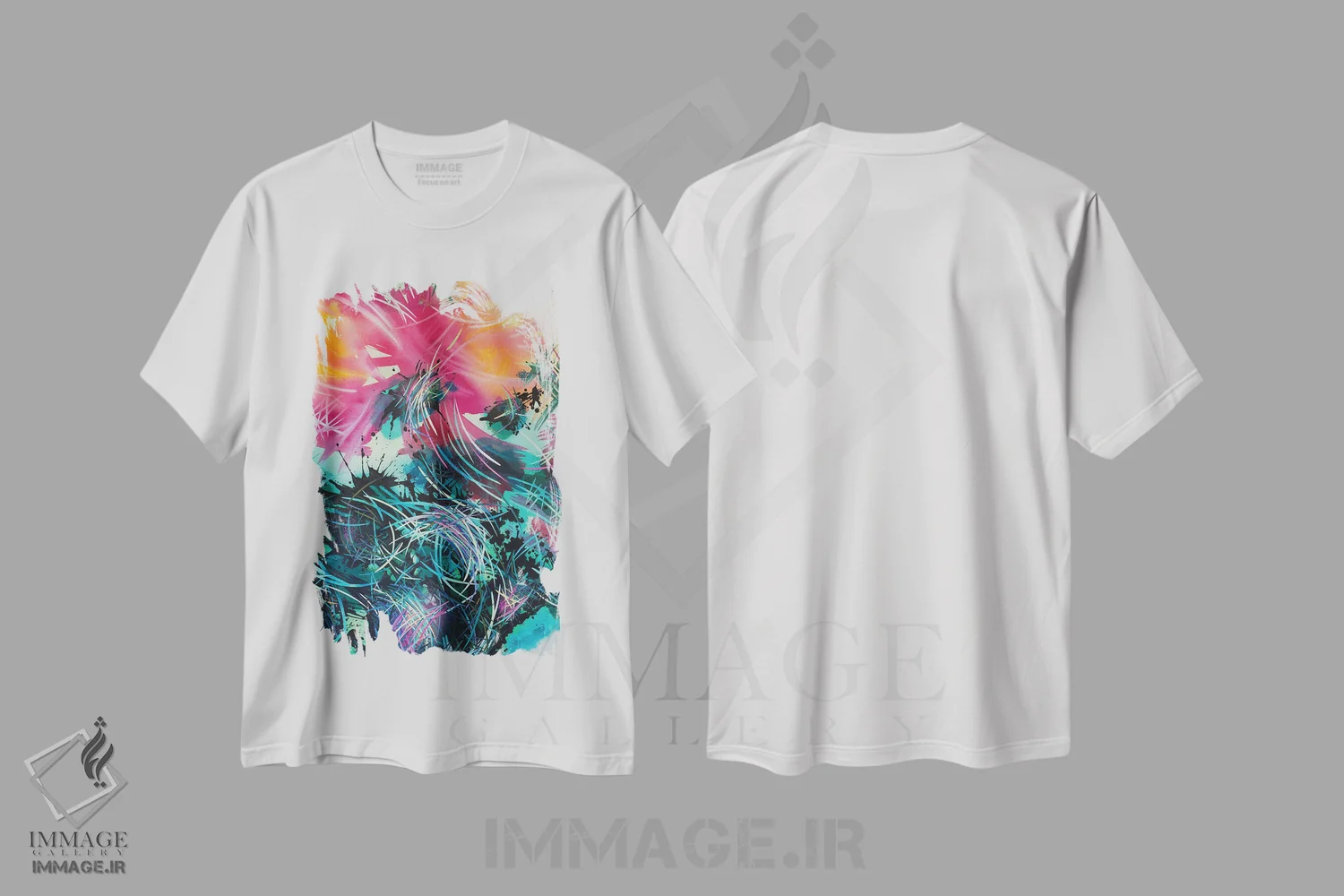 تیشرت سفید طرح دار – تیشرت رنگی ,برای همیشه II اثر مایکل کارینی immage.ir