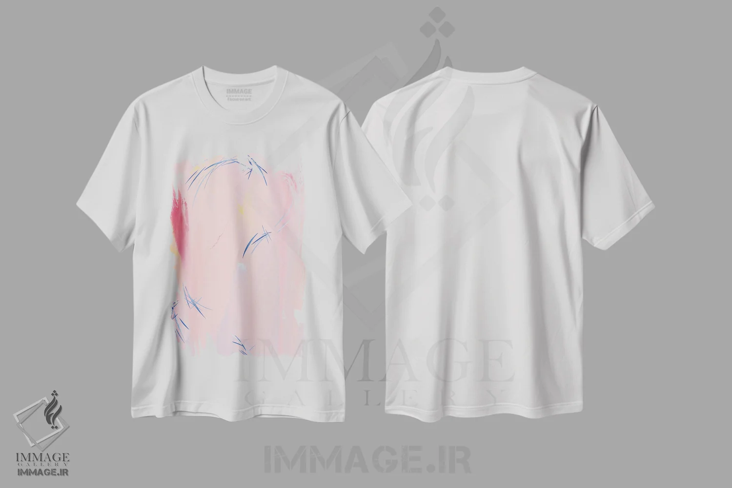 تیشرت سفید طرح دار – تیشرت هنری ,آنگونه که پرنده در قفس هنوز می خواند اثر مایکل کارینی immage.ir