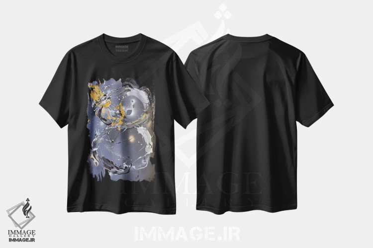 تیشرت مشکی طرح دار – تیشرت مفهومی ,هیچ چیز از ناهنجاران عصبی اثر مایکل کارینی فروشگاه ایماژ