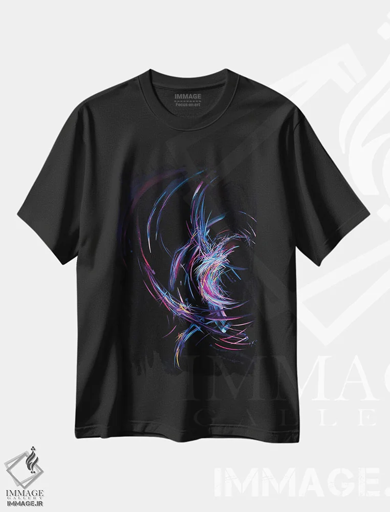 تیشرت مشکی طرح دار – تیشرت معنوی ,بازتاب، بازسازی، رستگاری و تولد دوباره توبه کار اثر مایکل کارینی فروشگاه ایماژ