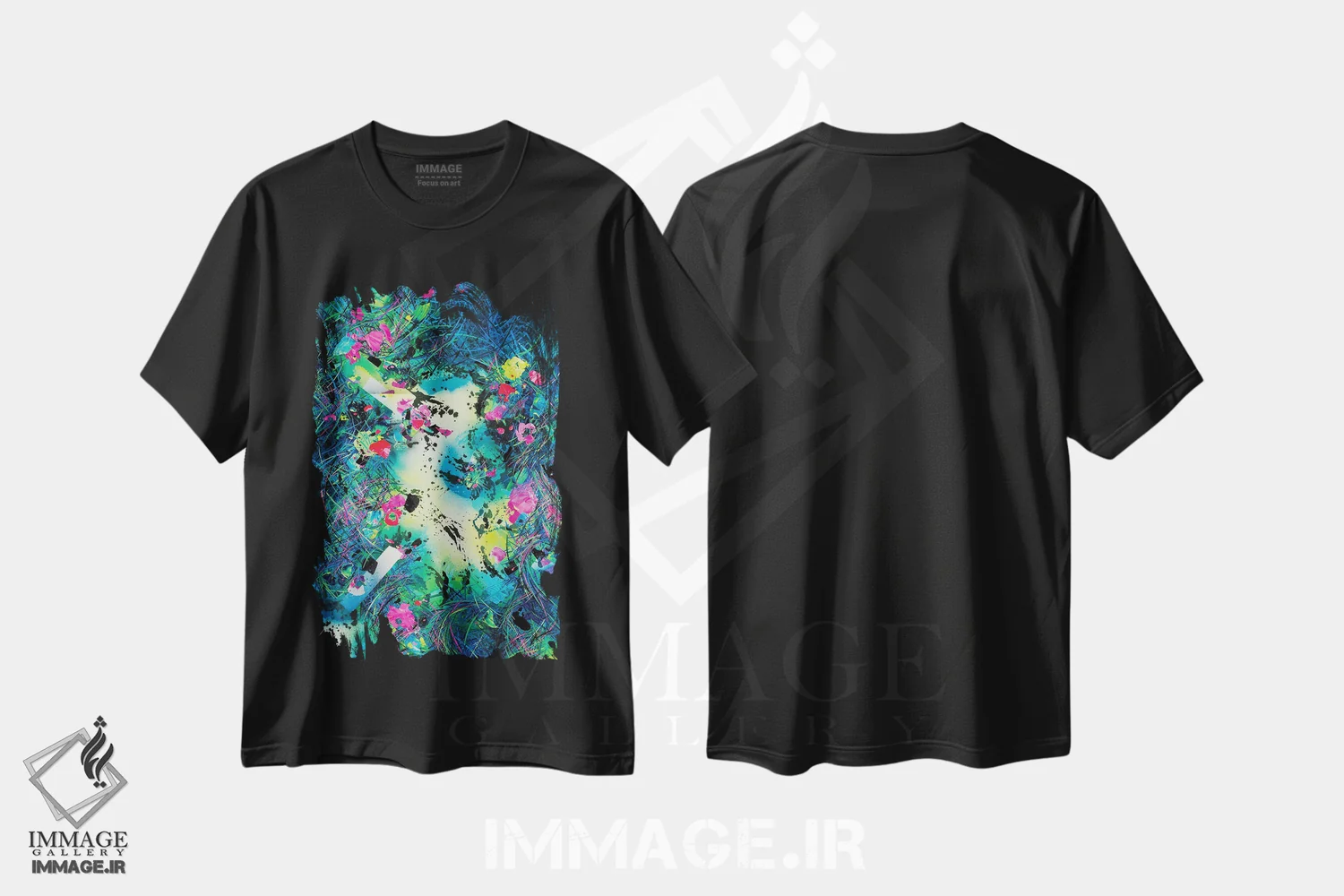 تیشرت مشکی طرح دار – تیشرت هنری ,در جستجوی خانه اثر مایکل کارینی immage.ir