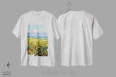 تیشرت سفید طرح دار – تیشرت طبیعت ,شقایق های ساحلی اثر مایکل کریس immage.ir