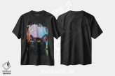 تیشرت مشکی طرح دار – تیشرت فانتزی ,پروانه گربه سیاه اثر مایکل کریس immage.ir