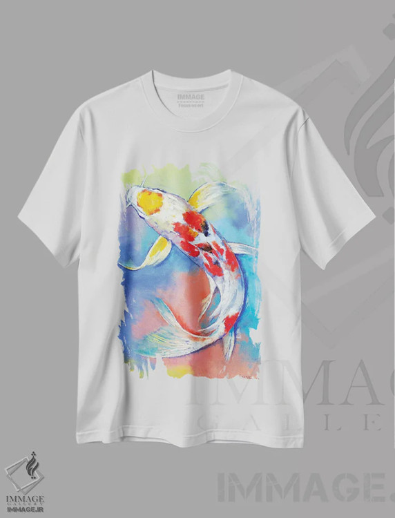 تیشرت سفید طرح دار – تیشرت طبیعت ,کوی پروانه ای اثر مایکل کریس immage.ir