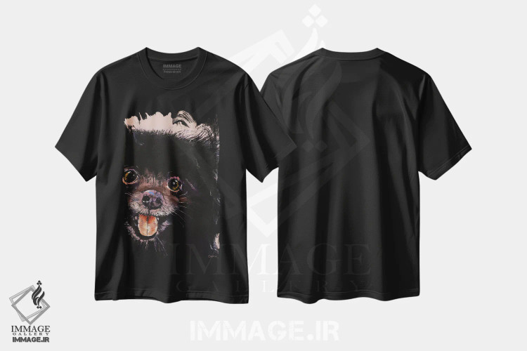 تیشرت مشکی طرح دار – تیشرت حیوانات ,پامرانیان سیاه اثر مایکل کریس immage.ir