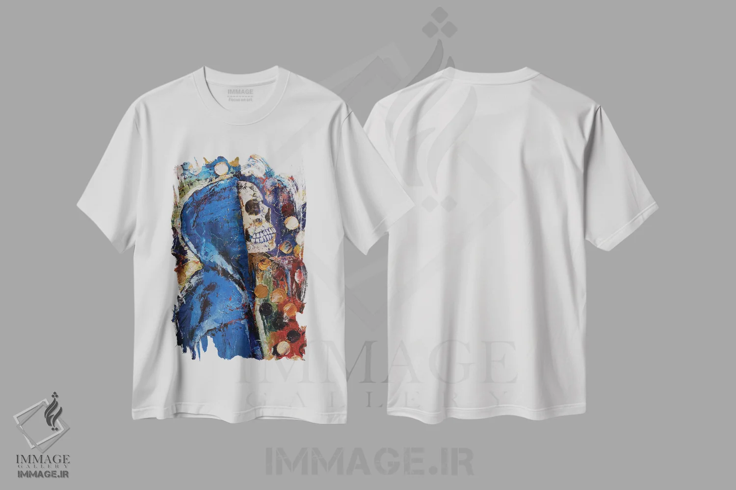 تیشرت سفید طرح دار – تیشرت گرافیکی ,پسر جمجمه ای اثر مایکل کریس فروشگاه ایماژ