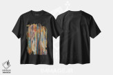 تیشرت مشکی طرح دار – تیشرت گرافیکی ,فیل اثر مایکل کریس فروشگاه ایماژ
