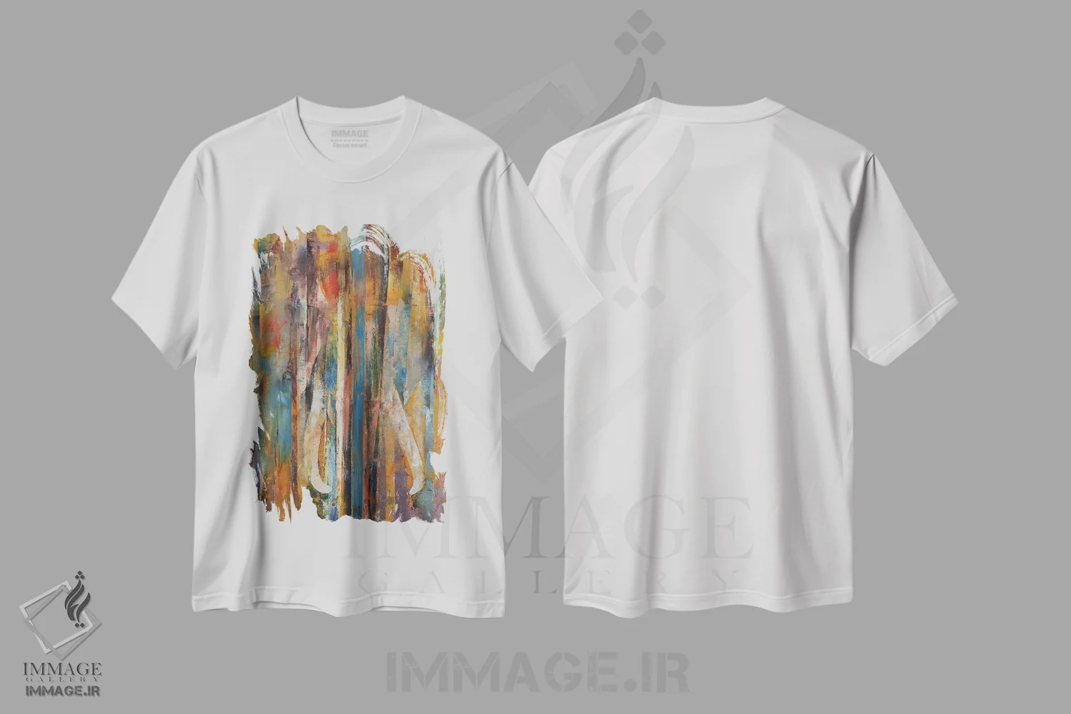 تیشرت سفید طرح دار – تیشرت گرافیکی ,فیل اثر مایکل کریس immage.ir