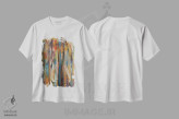 تیشرت سفید طرح دار – تیشرت گرافیکی ,فیل اثر مایکل کریس immage.ir