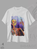 تیشرت سفید طرح دار – تیشرت فانتزی ,رستاخیز اثر مایکل کریس فروشگاه ایماژ