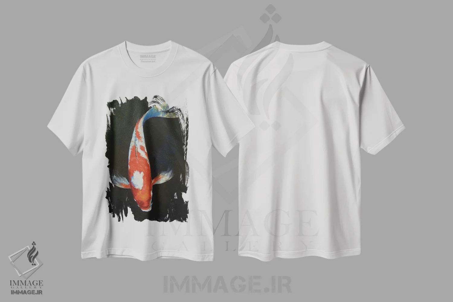 تیشرت سفید طرح دار – تیشرت طبیعت ,کیکوسویی کوی اثر مایکل کریس immage.ir