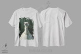 تیشرت سفید طرح دار – تیشرت کلاسیک ,هرتا اثر مایکل سووا فروشگاه ایماژ