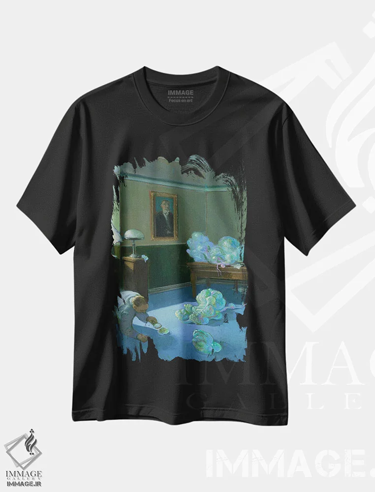 تیشرت مشکی طرح دار – تیشرت طنز ,پرونده های حل نشده اف بی آی اثر مایکل سووا فروشگاه ایماژ