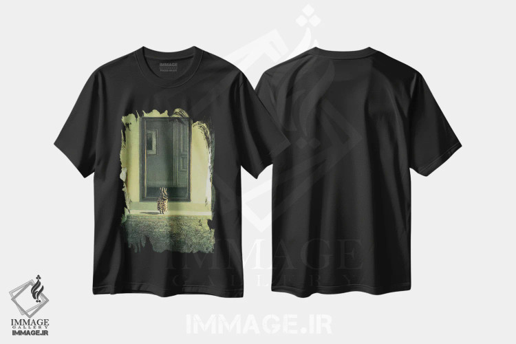 تیشرت مشکی طرح دار – تیشرت فانتزی ,خرگوش ببر اثر مایکل سووا immage.ir