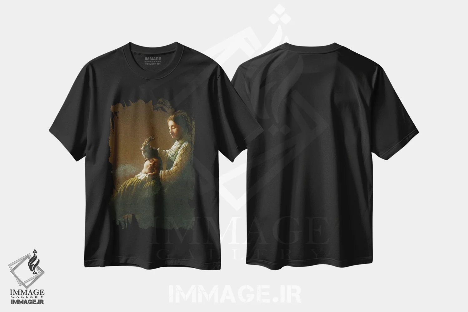 تیشرت مشکی طرح دار – تیشرت هنری ,آرامش سریع پس از والترود بیرنباخ-وومه اثر مایکل سووا immage.ir