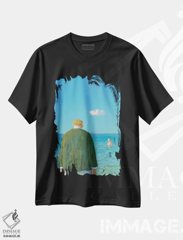 تیشرت مشکی طرح دار – تیشرت طبیعت ,صبح روز بعد اثر مایکل سووا فروشگاه ایماژ
