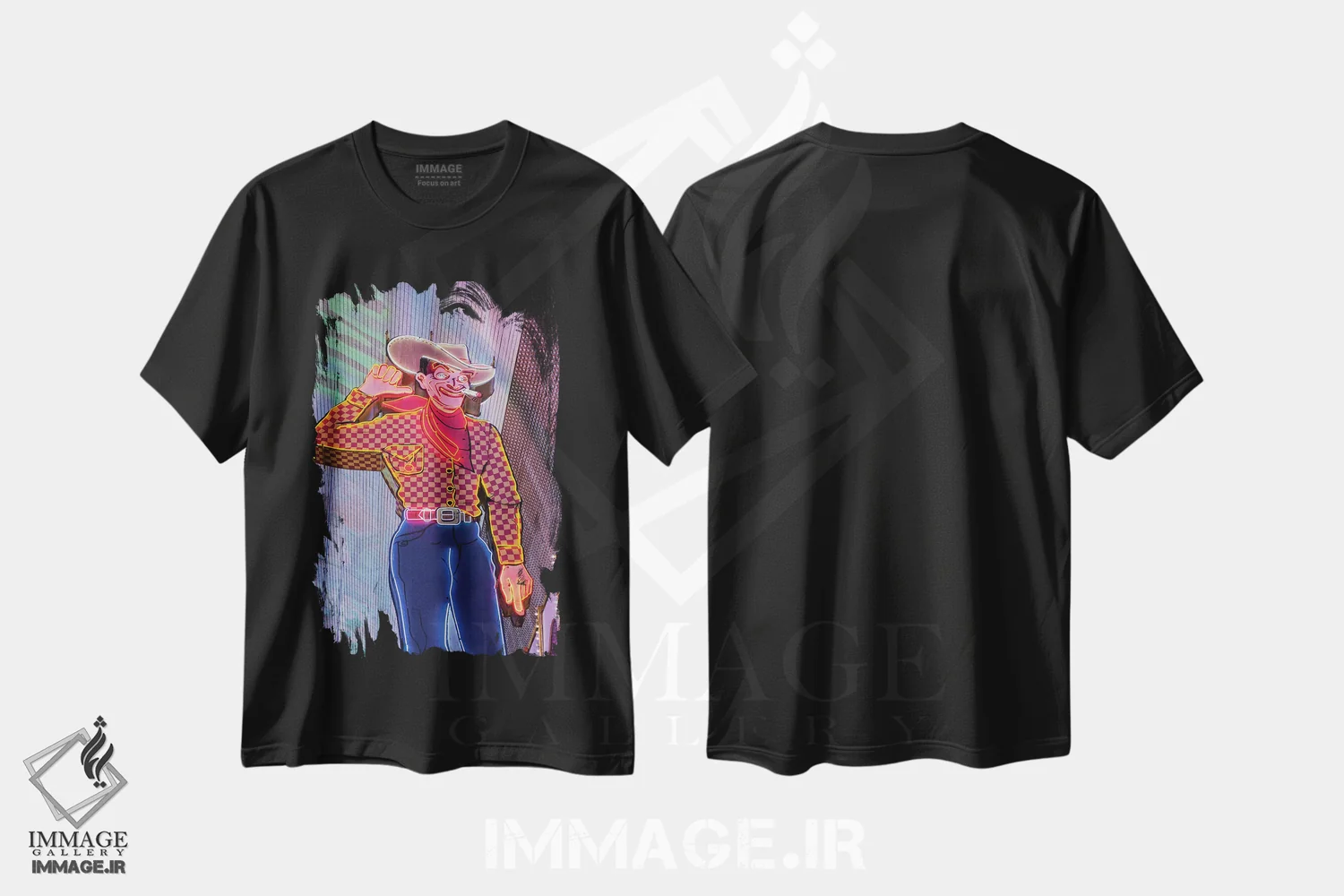 تیشرت مشکی طرح دار – تیشرت شهری ,تابلوی نئونی وگاس ویک در نمای نزدیک، خیابان فریمونت، مرکز شهر لاس وگاس، نوادا، آمریکا اثر مایکل دفریتاس immage.ir