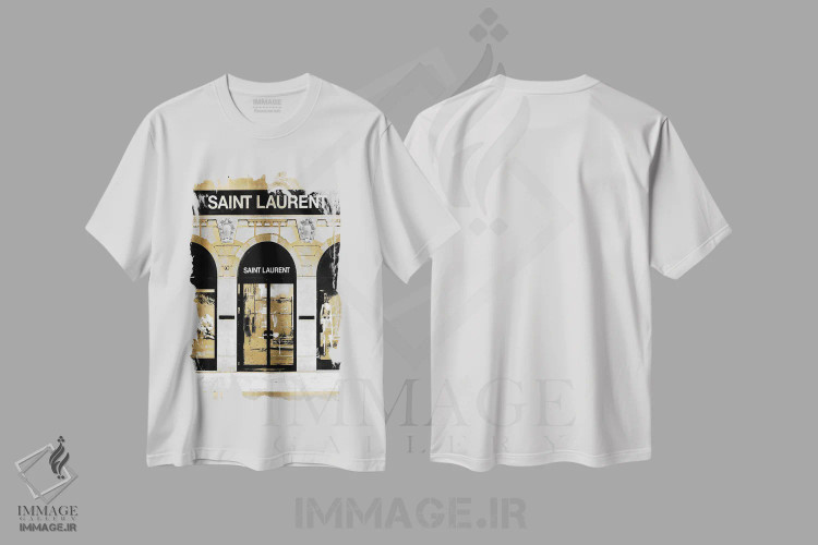 تیشرت سفید طرح دار – تیشرت مد ,ورودی طراح VII اثر مدلین بلیک immage.ir