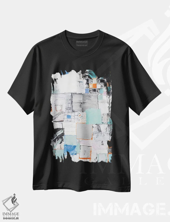 تیشرت مشکی طرح دار – تیشرت گرافیکی ,ماکت اثر میشل دیزلی موفیت immage.ir