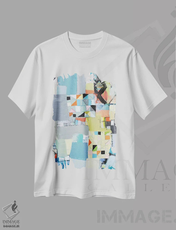 تیشرت سفید طرح دار – تیشرت طبیعت ,صبح یکشنبه اثر میشل دیزلی موفیت فروشگاه ایماژ