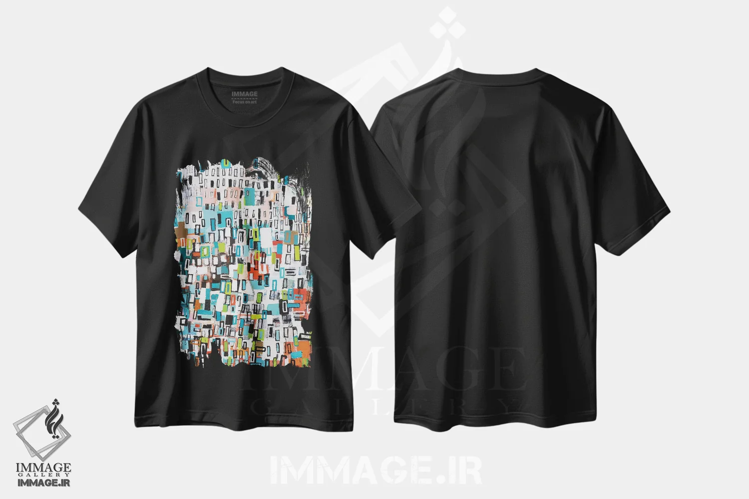 تیشرت مشکی طرح دار – تیشرت هنری ,با هم بهتر اثر میشل دیزلی موفیت immage.ir
