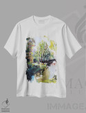 تیشرت سفید طرح دار – تیشرت طبیعت ,پل II اثر مارینا دل پوزو فروشگاه ایماژ