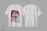 تیشرت سفید طرح دار – تیشرت هنری ,گیشا چهارم اثر مارینا دل پوزو فروشگاه ایماژ